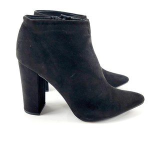 NEW Shoedazzle Women Black Fall Winter Pointy Toe Ankle Boots Size 10 US